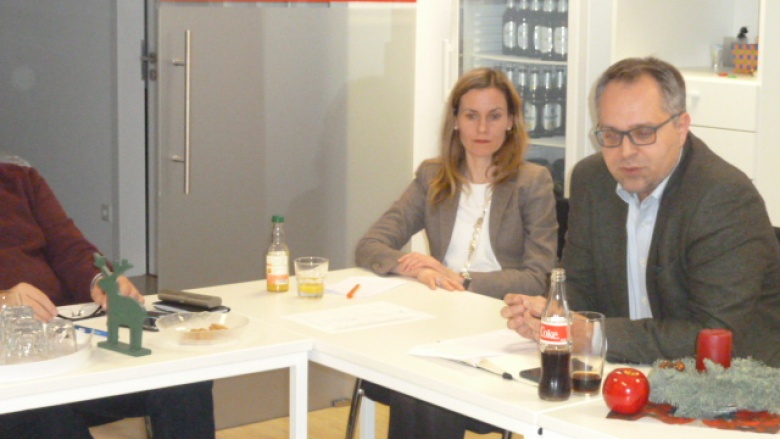MIT-Vorsitzende Christina Herbrand und Bürgermeisterkandidat Thomas Kerkhoff